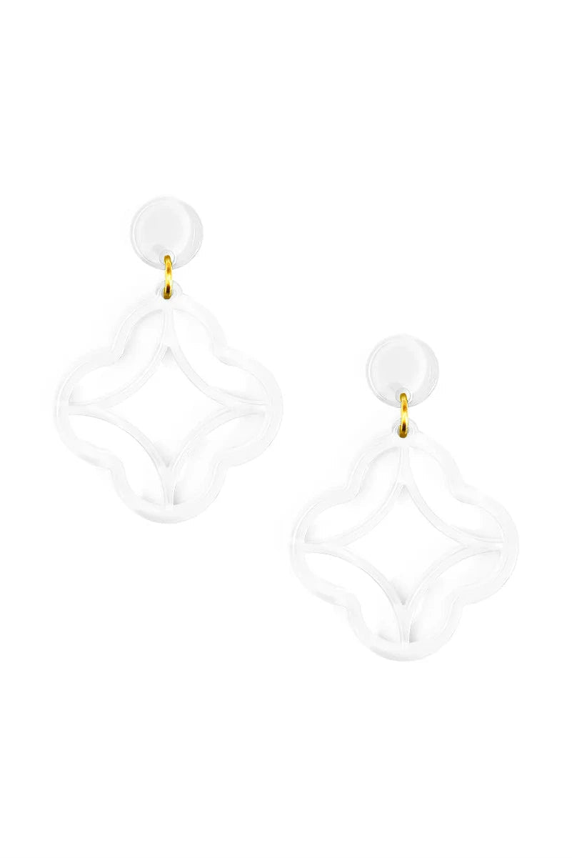 Quinn Stud Drop Earring - Lush Lemon - Women's Accessories - Zenzii - 39539371302365
