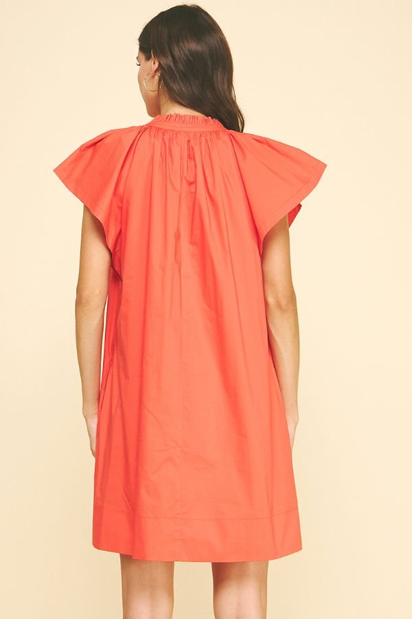Ruffle Detailed Tunic Mini Dress - Lush Lemon - Women's Clothing - Pinch - 96069241321245