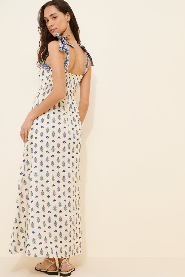 Santa Barbara Bluebell Dress - Lush Lemon - Women's Clothing - Bila 77 - 44091371022493