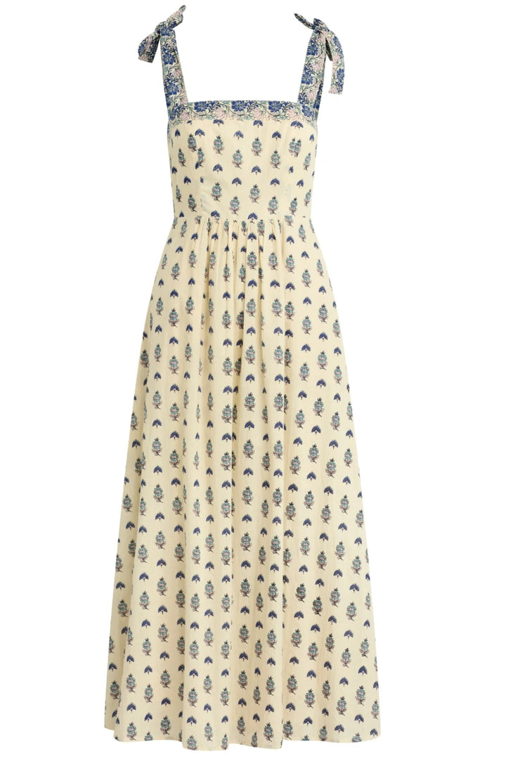 Santa Barbara Bluebell Dress - Lush Lemon - Women's Clothing - Bila 77 - 44091371022493