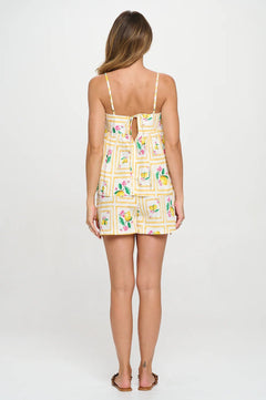 Santorini Citrus Cami &amp; Shorts Set - Lush Lemon - Women&