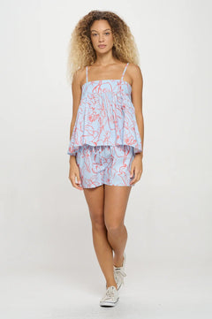 Santorini Dreams Cami &amp; Shorts Set - Lush Lemon - Women&