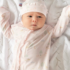 Serene Safari Magnetic Gown + Hat Set W/Ruffles - Lush Lemon - Children&