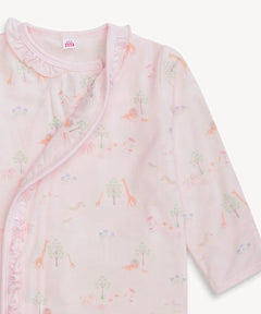 Serene Safari Magnetic Gown + Hat Set W/Ruffles - Lush Lemon - Children&