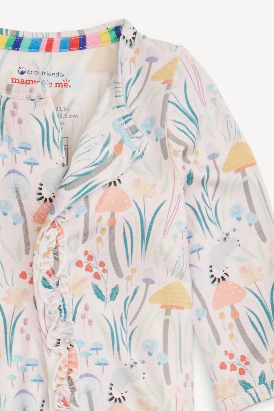 Shrooms & Bloom Modal Magnetic Footie - Lush Lemon - Children's Clothing - Magnetic Me - 840405254208