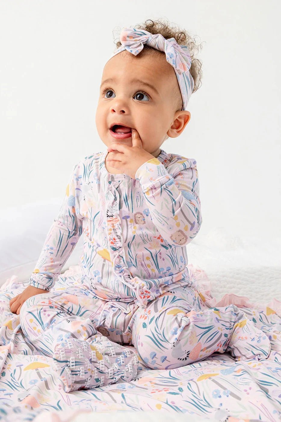 Shrooms & Bloom Modal Magnetic Footie - Lush Lemon - Children's Clothing - Magnetic Me - 840405254208