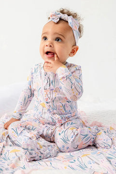Shrooms &amp; Bloom Modal Magnetic Footie - Lush Lemon - Children&