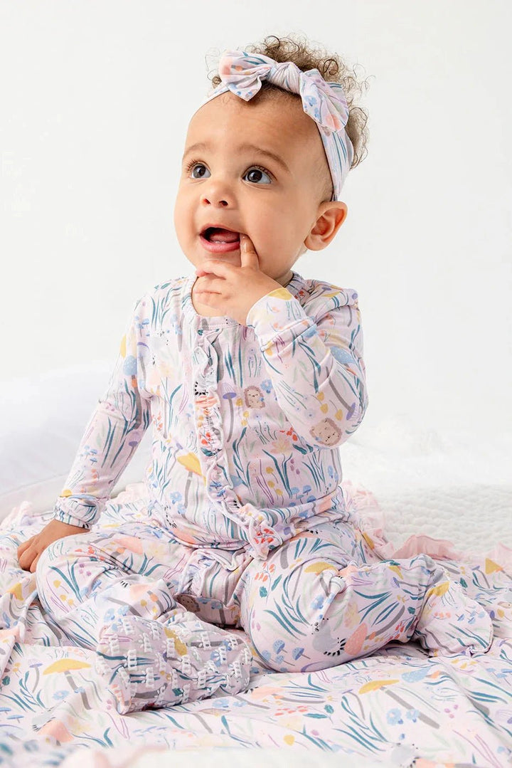 Shrooms & Bloom Modal Magnetic Footie - Lush Lemon - Children's Clothing - Magnetic Me - 840405254208