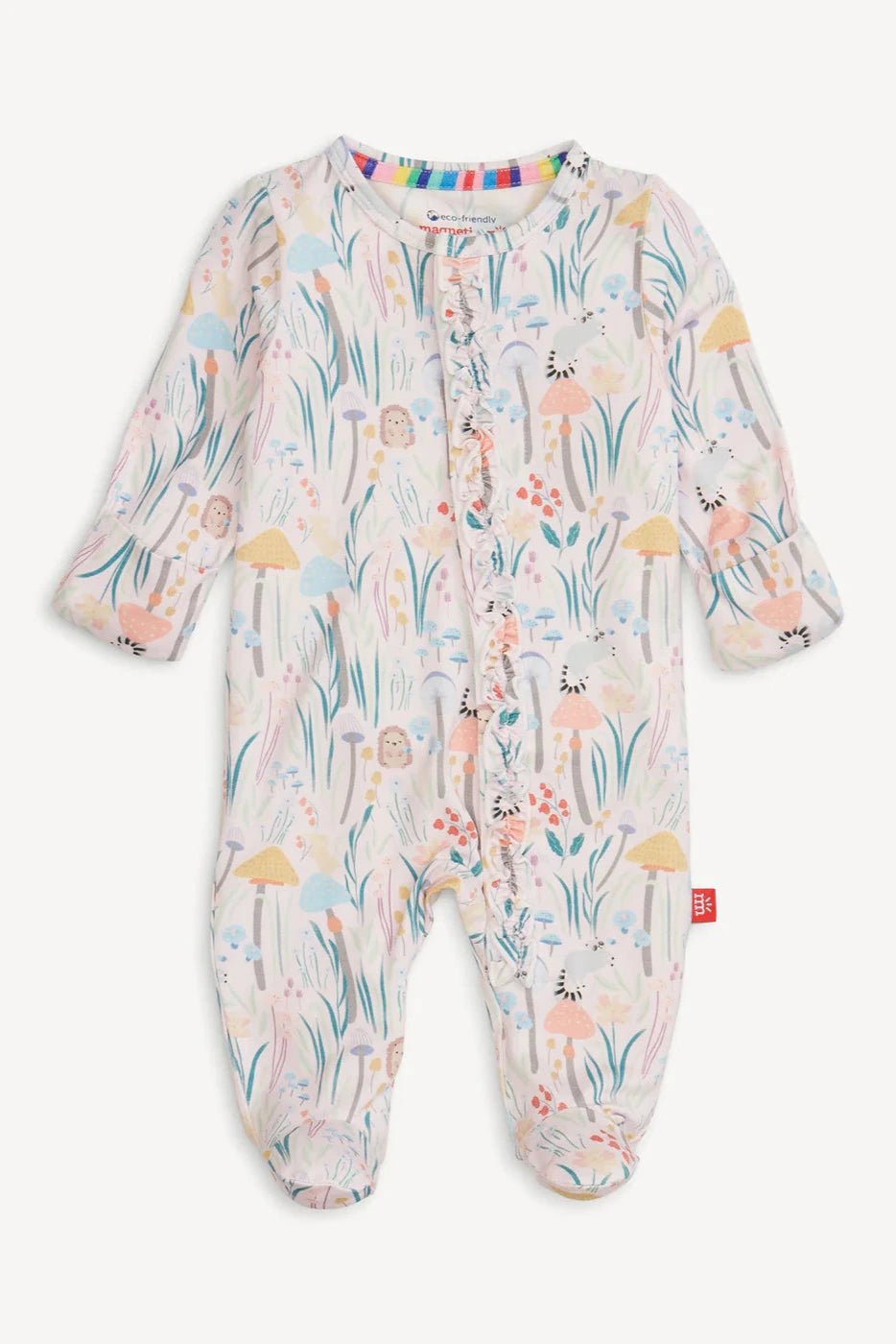 Shrooms & Bloom Modal Magnetic Footie - Lush Lemon - Children's Clothing - Magnetic Me - 840405254208