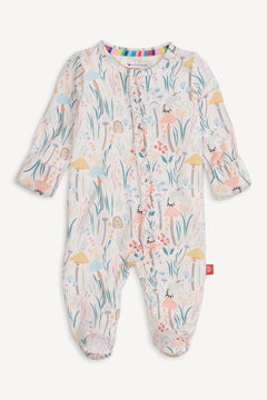 Shrooms &amp; Bloom Modal Magnetic Footie - Lush Lemon - Children&