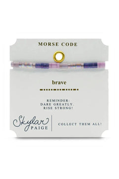 Skylar Paige Morse Code Bracelet - Lush Lemon - Women&