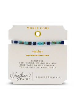 Skylar Paige Morse Code Bracelet - Lush Lemon - Women&