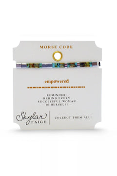 Skylar Paige Morse Code Bracelet - Lush Lemon - Women&