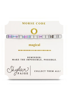 Skylar Paige Morse Code Bracelet - Lush Lemon - Women&