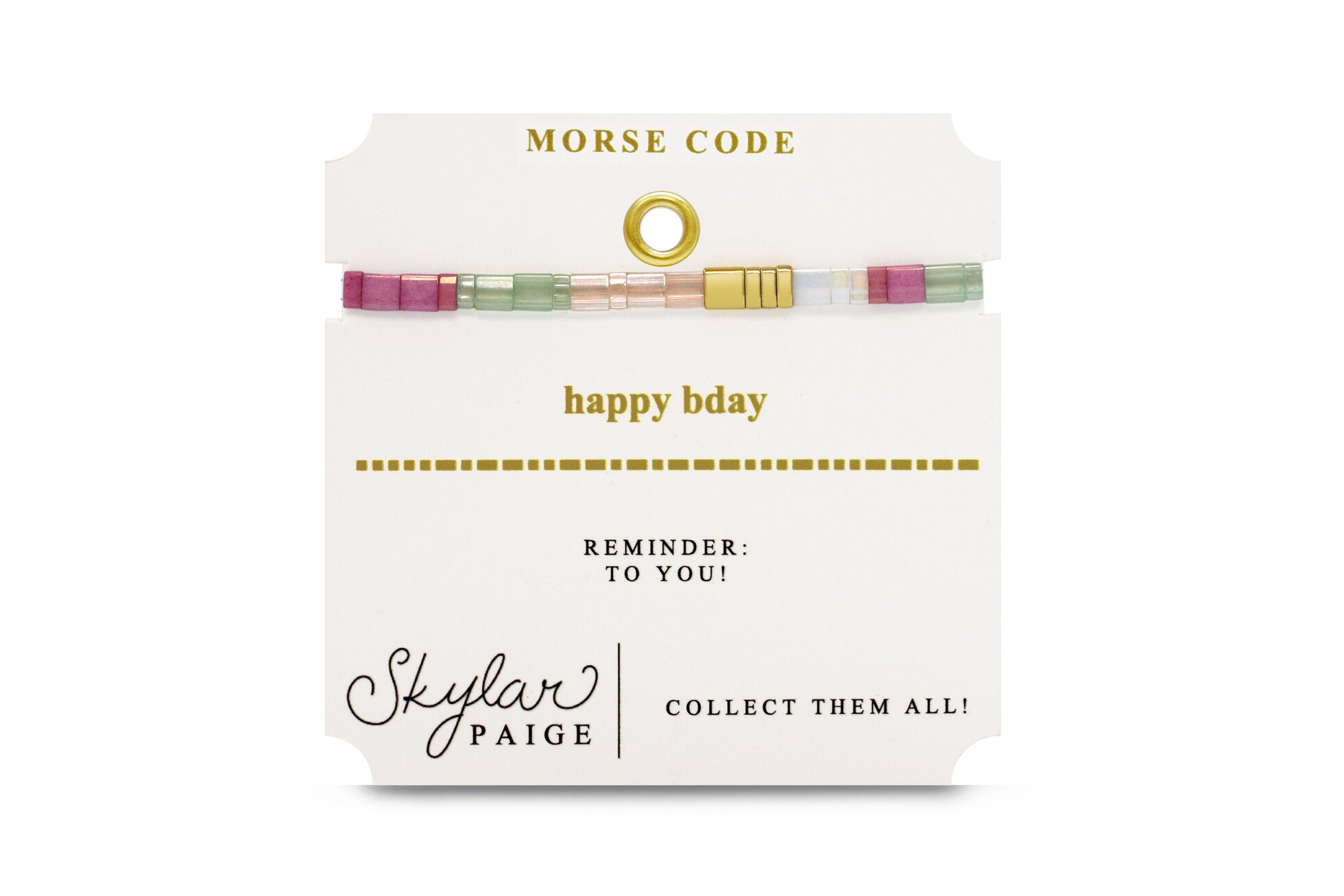 Skylar Paige Morse Code Bracelet - Skylar Paige - Lush Lemon