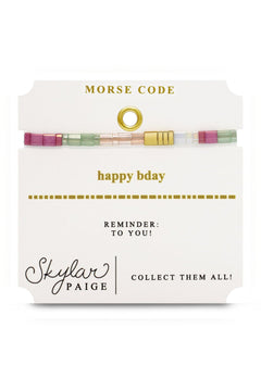 Skylar Paige Morse Code Bracelet - Lush Lemon - Women&