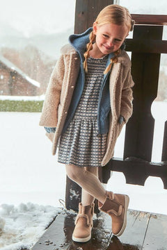 Smocked Tiered Printed Dress - Lush Lemon - Children&