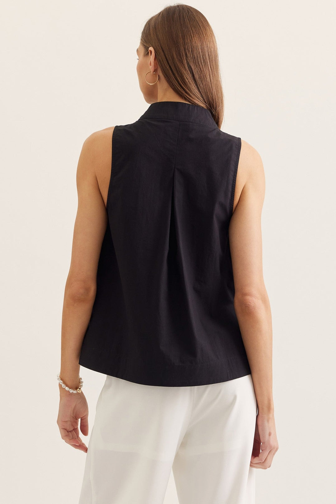 Split Neck Sleeveless Top - Lush Lemon - Women's Clothing - Entro - 69296681017949