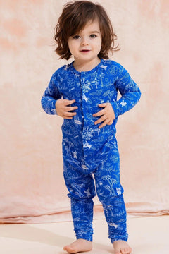 Stitch Aloha Coverall W/Magnetic Closures - Lush Lemon - Children&
