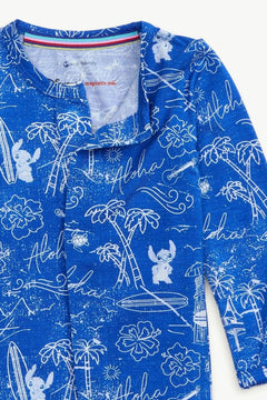 Stitch Aloha Coverall W/Magnetic Closures - Lush Lemon - Children&