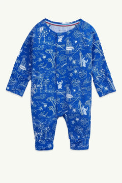 Stitch Aloha Coverall W/Magnetic Closures - Lush Lemon - Children&