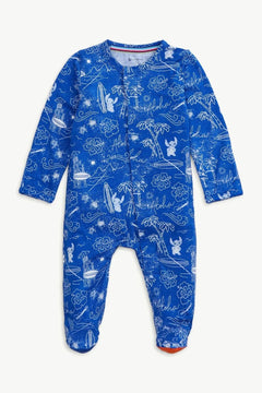 Stitch Aloha Magnetic Footie - Lush Lemon - Children&