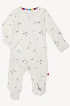 Tiny Diny Organic Cotton Magnetic Footie - Lush Lemon - Children&