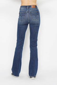 Tummy Control Embroidered Bootcut Jeans - Lush Lemon - Women&
