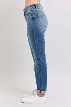 Vintage Wash Boyfriend Jeans - Lush Lemon - Women&