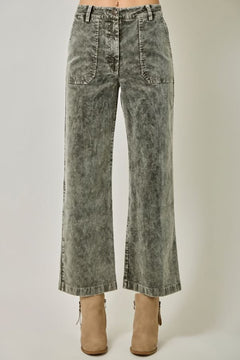 Washed Corduroy Trousers - Lush Lemon - Women&