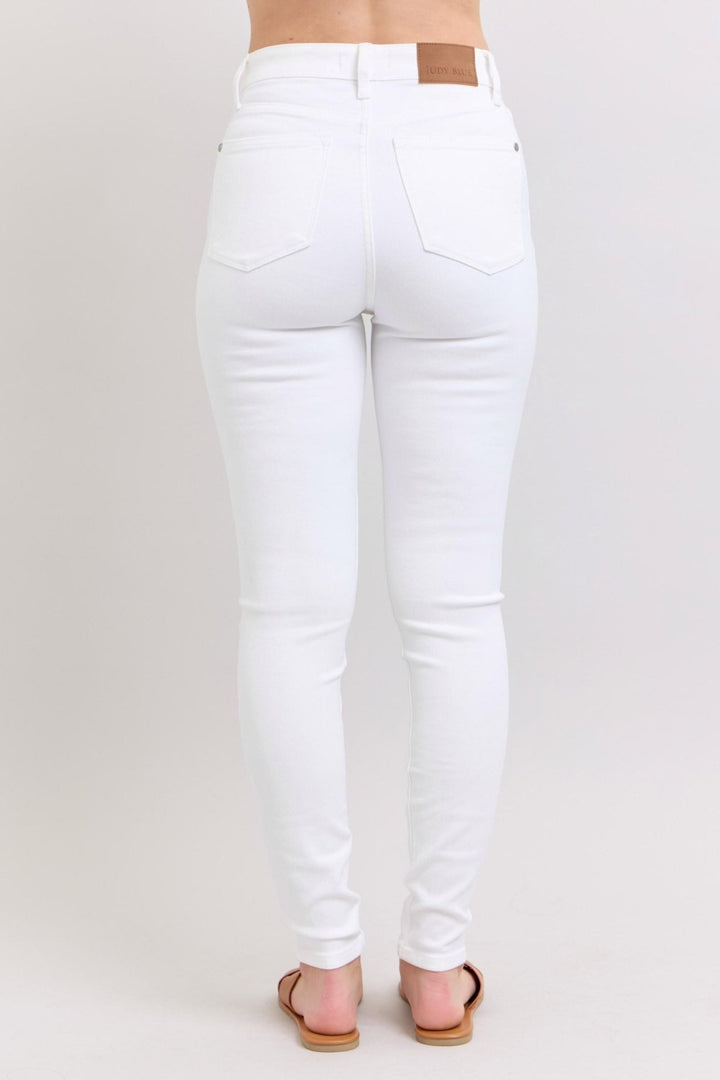 White High - Waisted Skinny Jeans - Lush Lemon - Women's Clothing - Judy Blue - 