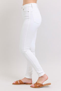 White High - Waisted Skinny Jeans - Lush Lemon - Women&
