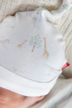 White Serene Safari Magnetic Gown &amp; Hat Set - Lush Lemon - Children&