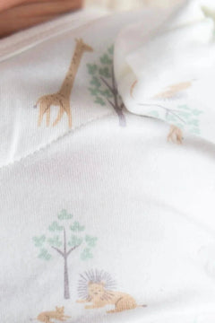 White Serene Safari Magnetic Gown &amp; Hat Set - Lush Lemon - Children&