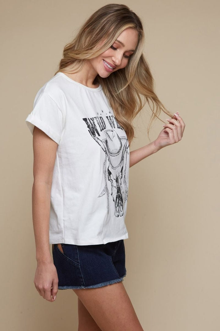 Wild West Graphic Tee - Lush Lemon - Women's Clothing - Saints & Hearts - 19650611016029