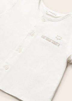 2 PC Boys Linen Outfit - Lush Lemon - Children&