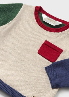 2 Piece Boys Knit Infant Set Colorblock - Lush Lemon - Children&