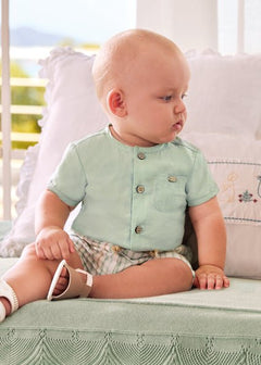 2 Piece Boys Linen Outfit - Lush Lemon - Children&