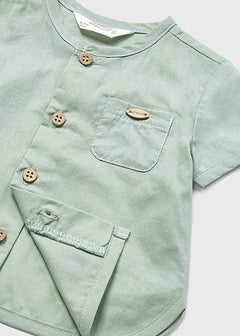 2 Piece Boys Linen Outfit - Lush Lemon - Children&