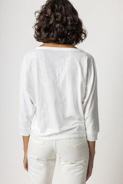 3/4 Sleeve Boatneck Doleman - Lush Lemon - Women&