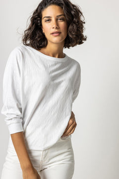 3/4 Sleeve Boatneck Doleman - Lush Lemon - Women&