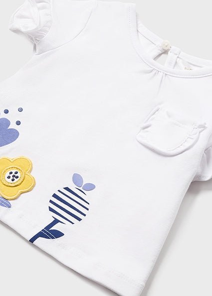 4PC Girls Shirt & Short Playset - Lush Lemon - Children's Clothing - Mayoral - 8445445791229
