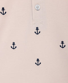 Anchor Polo Short Set - Lush Lemon - Children&