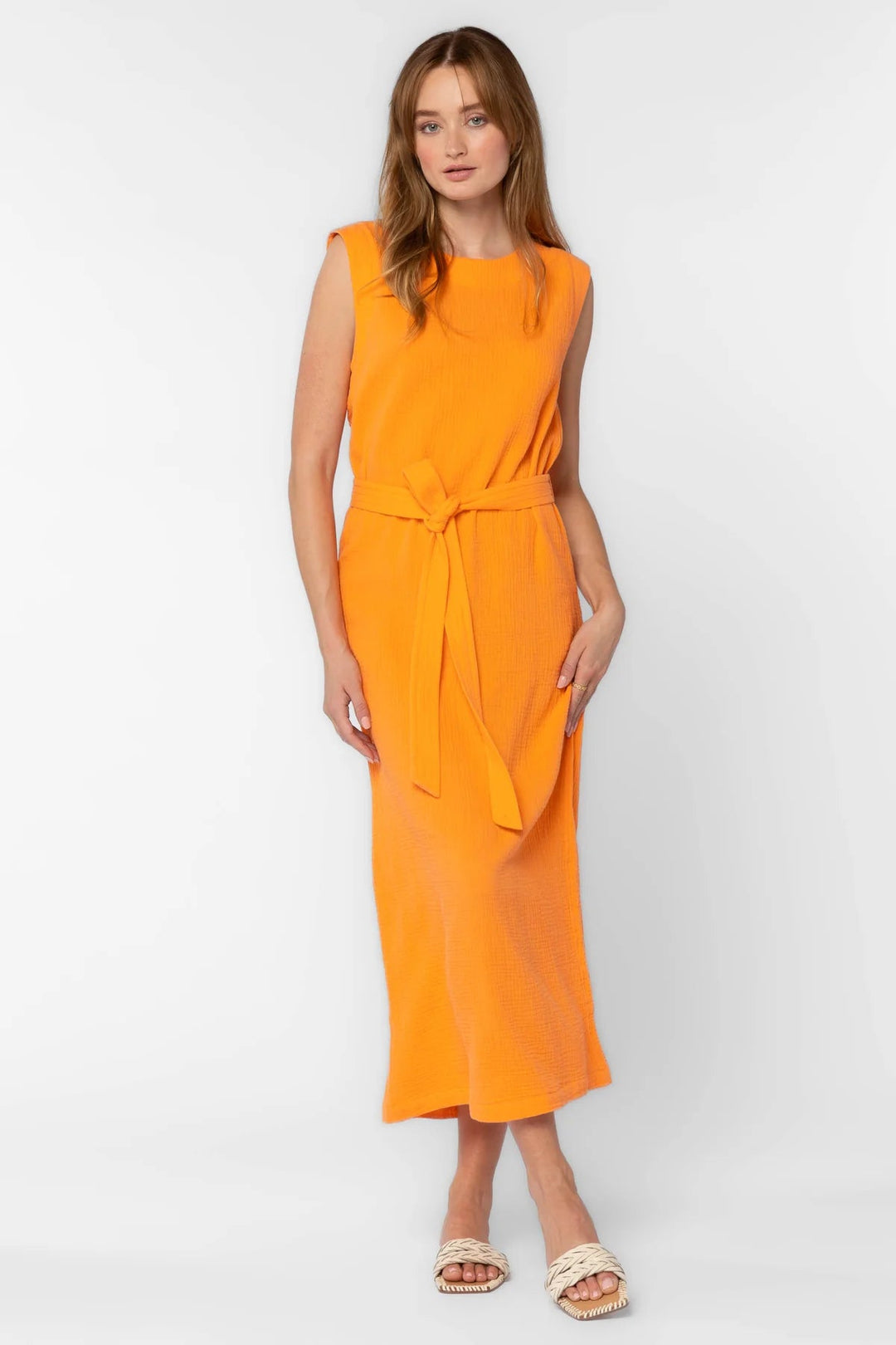 Aurelie Tangerine Dress - Lush Lemon - Women's Clothing - Velvet Hearts - 12682