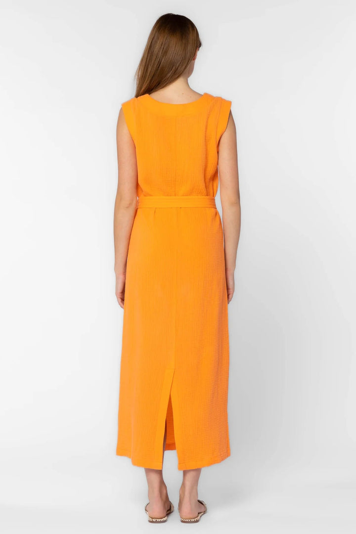 Aurelie Tangerine Dress - Lush Lemon - Women's Clothing - Velvet Hearts - 12682