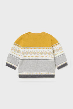 Baby Jacquard Sweater - Lush Lemon - Children&
