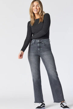 Barcelona Wide Leg Jeans - Lush Lemon - Women&