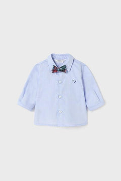 Basic Button Up W/Bowtie Infant - Lush Lemon - Children&