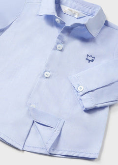 Basic Button Up W/Bowtie Infant - Lush Lemon - Children&