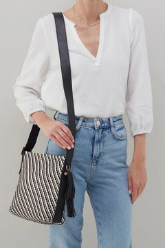 Blaze Bucket Crossbody Weave - Lush Lemon - Women&
